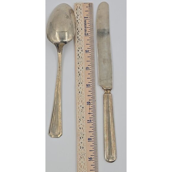 Wm. A. Rogers 25 Piece Nickel Silver Flatware Spoons Forks Knives Replacements - Picture 12 of 13